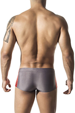 Gigo Grey Sport Swim Trunk thumbnail 3