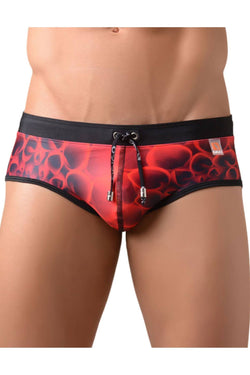 Gigo Red Bloom Swim Brief thumbnail 1