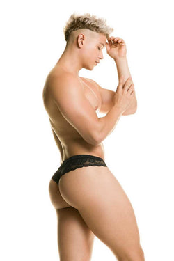 Gigo Sinner Black Lace Thong thumbnail 1
