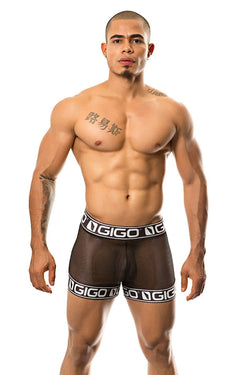 Gigo Temptation Black Mesh Shorts thumbnail 1