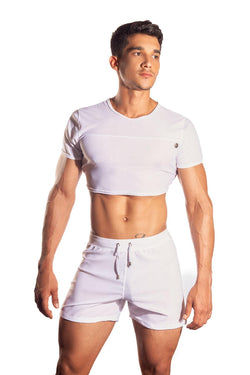 Gigo White Candle Crop Top thumbnail 1