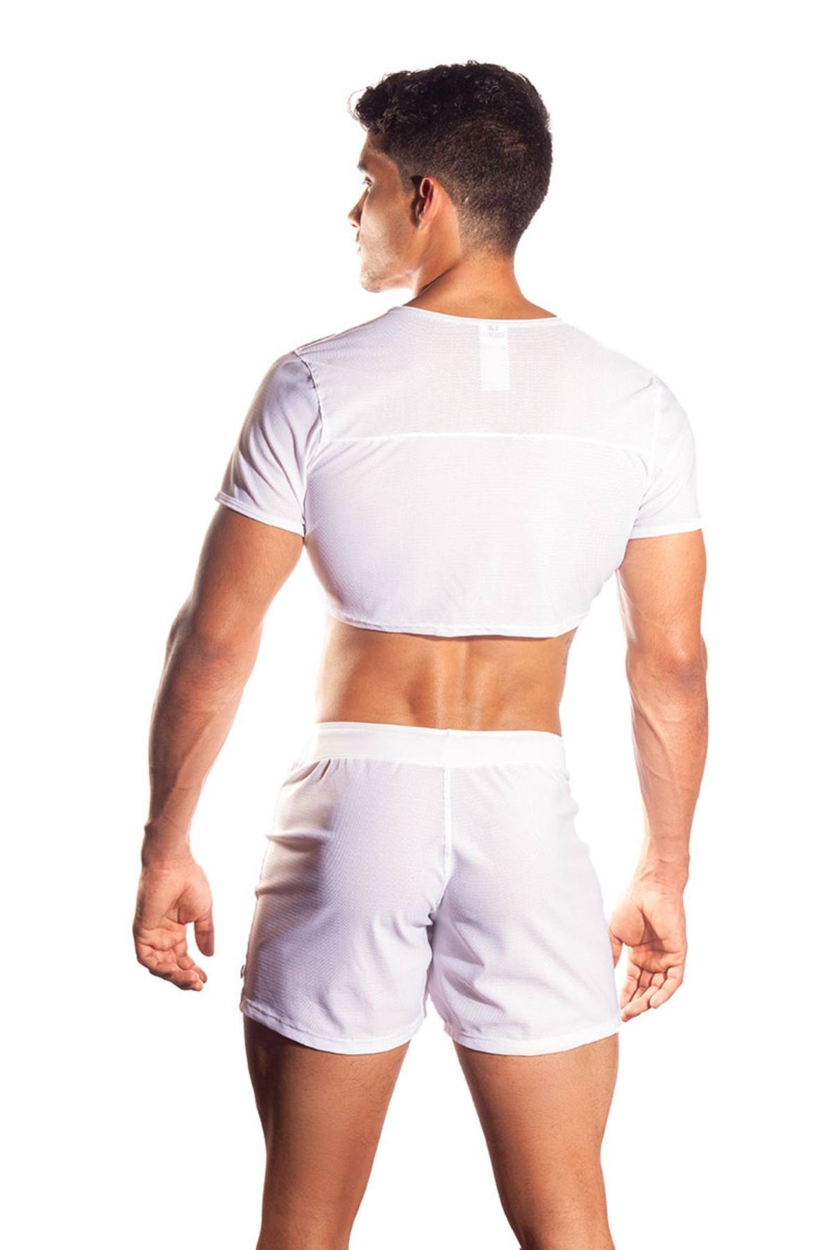Gigo White Candle Crop Top