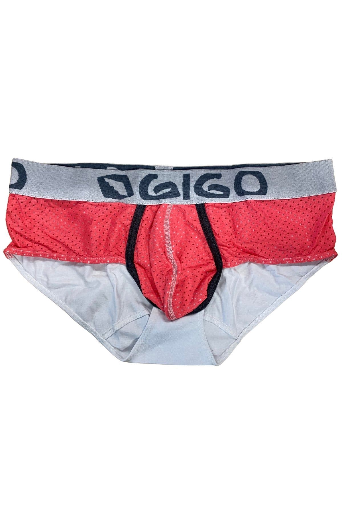 Gigo White Combined Coral Brief