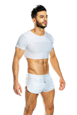 Gigo White Glow Crop Top thumbnail 1