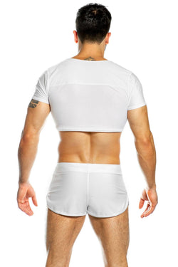 Gigo White Glow Crop Top thumbnail 2