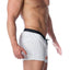 Gigo White Logo Swim Short