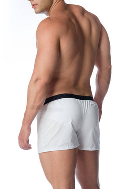 Gigo White Logo Swim Short thumbnail 3