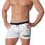 Gigo White Logo Swim Short