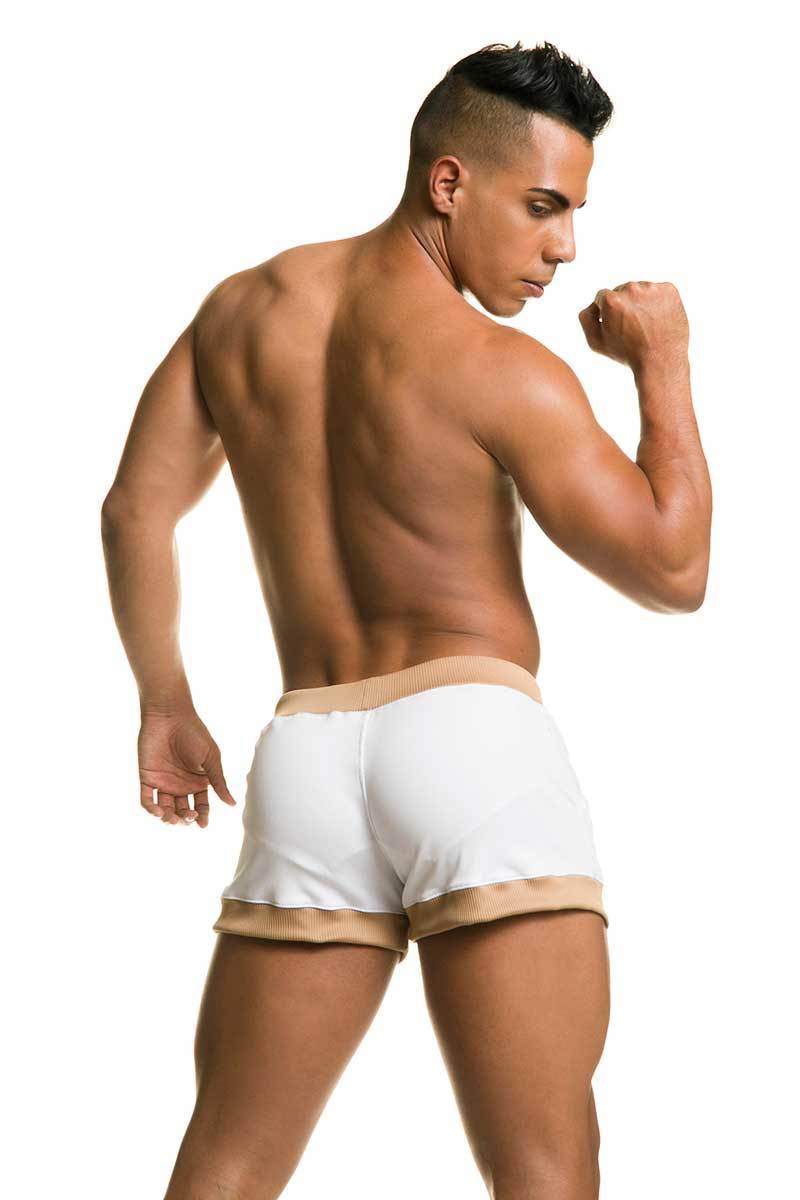 Gigo White Sophisticated Swim Short