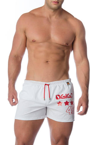 Gigo White Star Swim Short