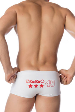 Gigo White Star Swim Trunk thumbnail 1