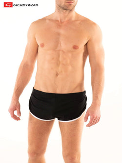 Go Softwear Black and White California Shorty w/Side Split thumbnail 1