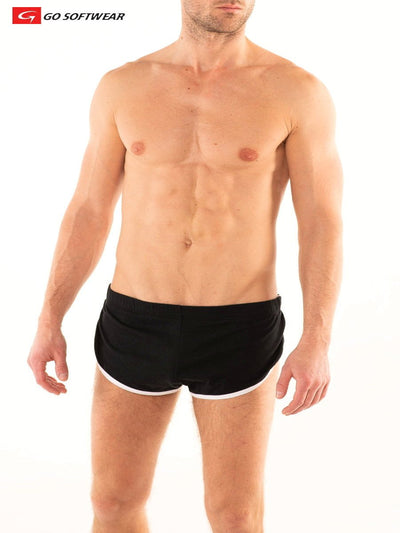 Go Softwear Black and White California Shorty w/Side Split