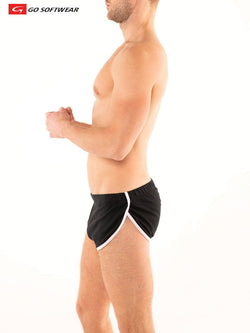 Go Softwear Black and White California Shorty w/Side Split thumbnail 2