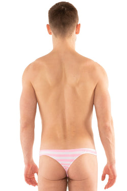 Go Softwear Bubble Gum Cabana Stripe Swim Thong thumbnail 3