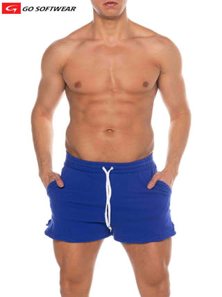 Go Softwear Royal Blue Pacific French Terry Shorts w/Pockets