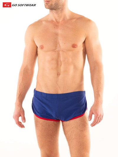 Go Softwear Royal and Red California Shorty w/Side Split