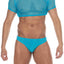 Go Softwear Turquoise Tryst Mesh Half Tee