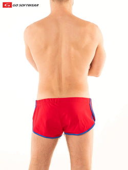 Go softwear Red and Royal California Shorty w/Side Split thumbnail 3