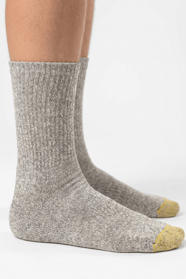 GoldToe Gray Socks with Yellow Accents - GOL-NZRP
