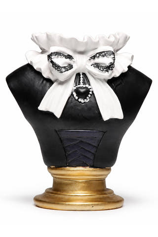 Gothic Ruffled Bust Vase & Container
