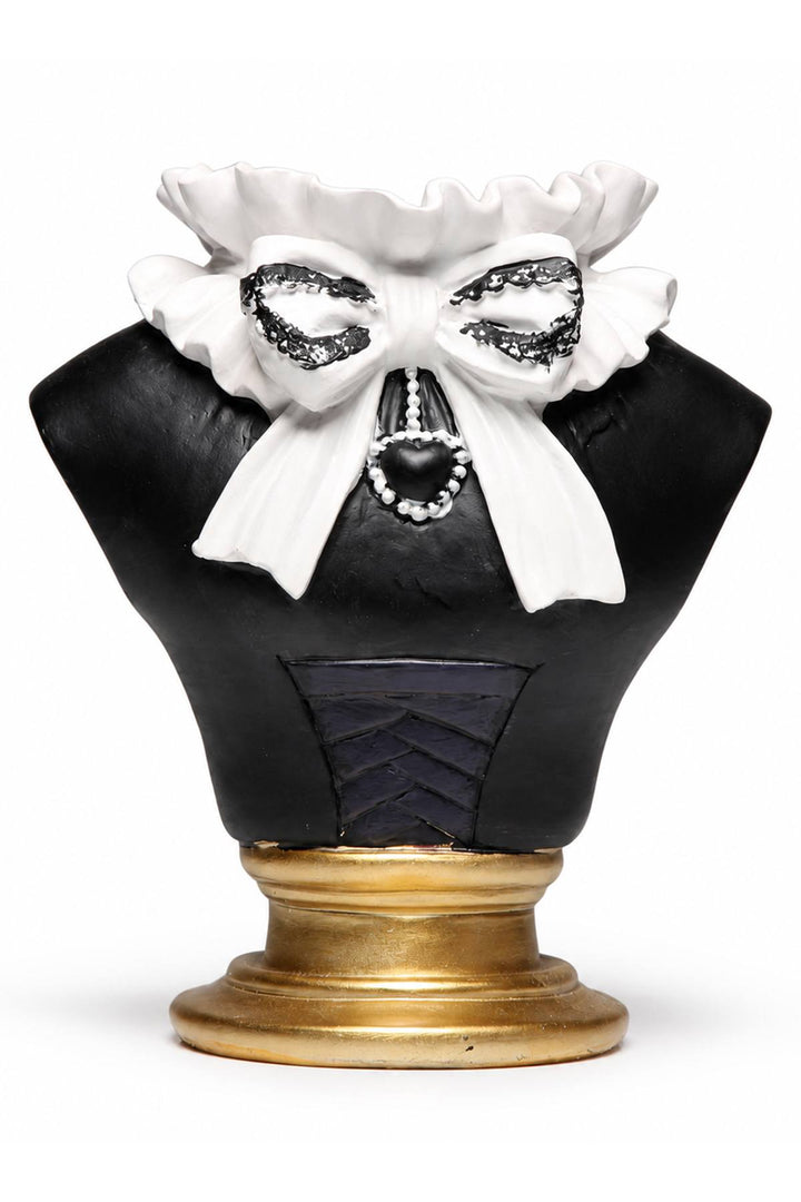 Gothic Ruffled Bust Vase & Container
