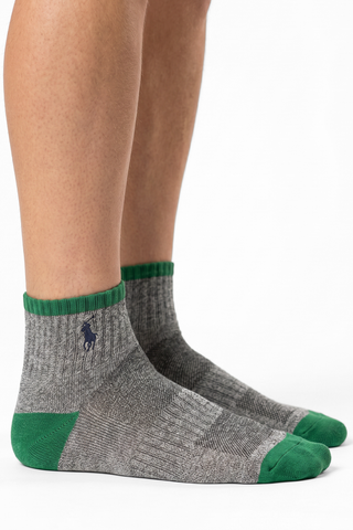 Gray & Green Logo Socks - GEN-WY5M