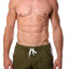 Green Striped Runner Short