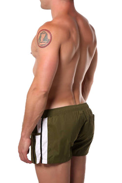 Green Striped Runner Short thumbnail 4