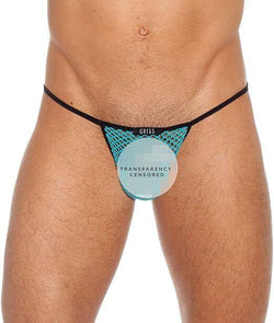 Gregg Homme Aqua T-Back Beyond Doubt Net Mesh G-String thumbnail 1