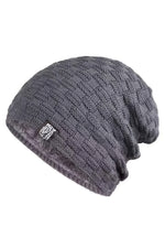 Grey Cozy Bear Slouch Beanie