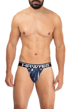 HAWAI Dark Blue 42167 Printed Microfiber Jockstrap thumbnail 1