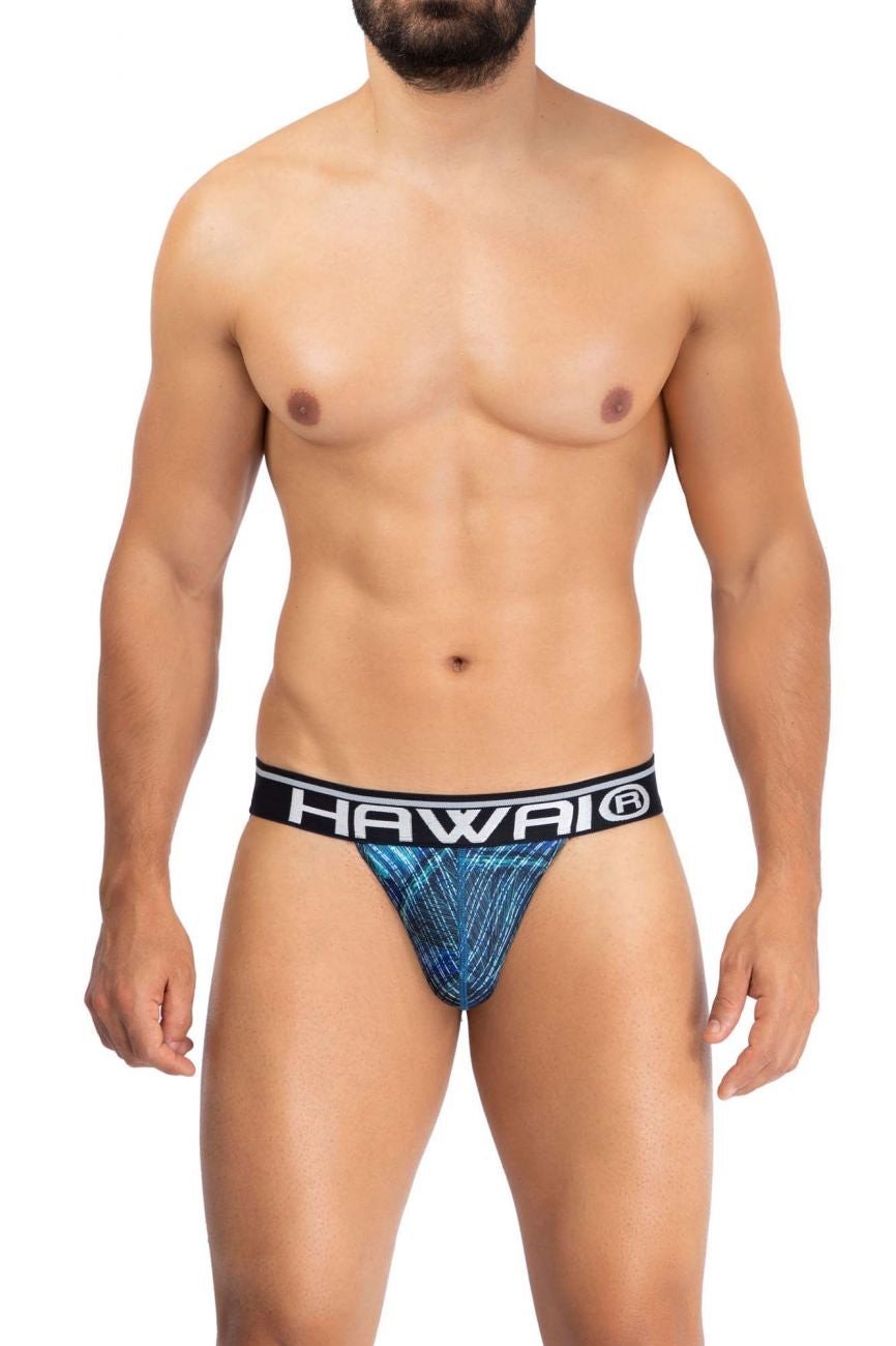 HAWAI Royal Blue 42168 Printed Microfiber Jockstrap