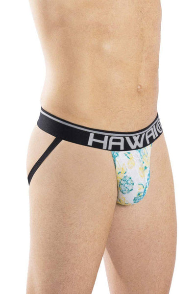 HAWAI Turquoise 42052 Flowers Athletic Jockstrap
