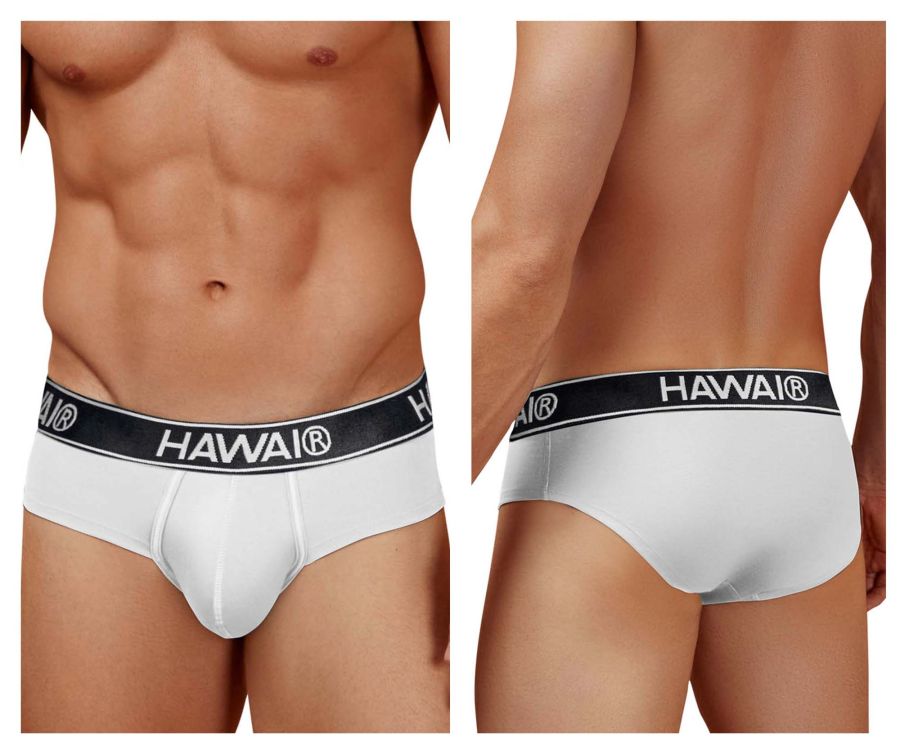 HAWAIR Men's Underwear 41962 Cotton blend Briefs Color White-01