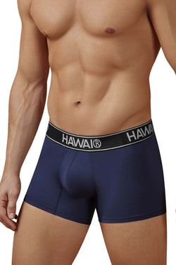 HAWAIR Men's Underwear 41977 Microfiber Trunks Color Dark Blue-01 thumbnail 4