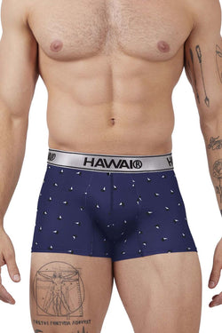 HAWAIR Men's Underwear 42470 Printed Microfiber Trunks Color Blue thumbnail 2
