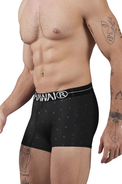 HAWAIR Men's Underwear 42520 Printed Microfiber Trunks Color Black thumbnail 4