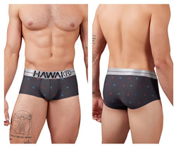HAWAIR Men's Underwear 42530 Printed Microfiber Briefs Color Gray thumbnail 1