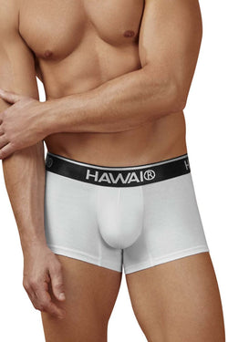 HAWAIR Men's Underwear 4986 Cotton blend Trunks Color White-01 thumbnail 2