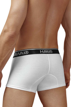 HAWAIR Men's Underwear 4986 Cotton blend Trunks Color White-01 thumbnail 3