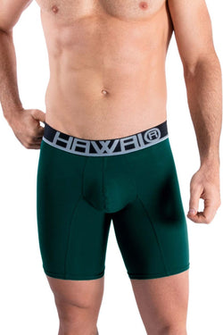 HAWAIR Men's Underwear 41903 Solid Athletic Boxer Briefs Color Green thumbnail 2