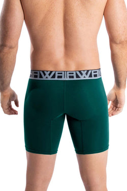 HAWAIR Men's Underwear 41903 Solid Athletic Boxer Briefs Color Green thumbnail 3