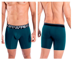 HAWAIR Men's Underwear 41903 Solid Athletic Boxer Briefs Color Petrol thumbnail 1