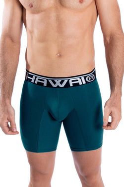 HAWAIR Men's Underwear 41903 Solid Athletic Boxer Briefs Color Petrol thumbnail 2
