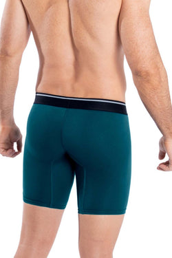 HAWAIR Men's Underwear 41903 Solid Athletic Boxer Briefs Color Petrol thumbnail 3