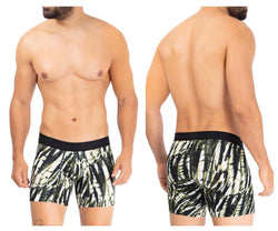 HAWAIR Men's Underwear 42172 Printed Microfiber Trunks Color Military Green thumbnail 1