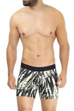 HAWAIR Men's Underwear 42172 Printed Microfiber Trunks Color Military Green thumbnail 2