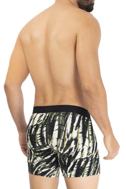 HAWAIR Men's Underwear 42172 Printed Microfiber Trunks Color Military Green thumbnail 3