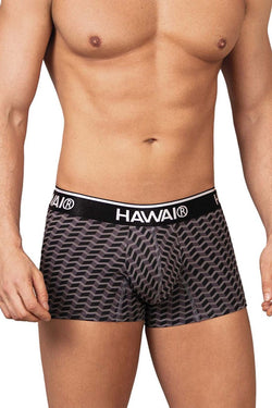 HAWAIR Men's Underwear 42371 Printed Trunks Color Gray thumbnail 2